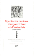 Couverture Spectacles curieux d'aujourd'hui et d'autrefois ()