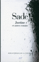 Couverture Justine et autres romans (D.A.F. de Sade)