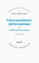 Couverture Correspondance philosophique (Ludwig Wittgenstein)