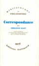 Couverture Correspondance ( Kant)