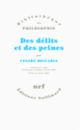 Couverture Des délits et des peines (Cesare Beccaria)