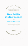 Couverture Des délits et des peines ()
