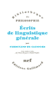 Couverture Écrits de linguistique générale (Ferdinand de Saussure)