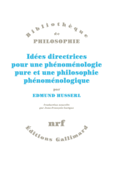 Couverture Idées directrices pour une phénoménologie pure et une philosophie phénoménologique ()
