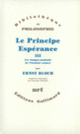 Couverture Le Principe Espérance (Ernst Bloch)