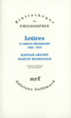 Couverture Lettres et autres documents (Hannah Arendt,Martin Heidegger)