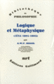 Couverture Logique et métaphysique (G.W.F. Hegel)