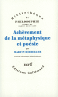 Couverture Achèvement de la métaphysique et poésie ()