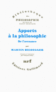 Couverture Apports à la philosophie (Martin Heidegger)