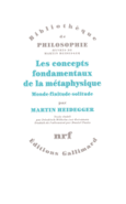 Couverture Les concepts fondamentaux de la métaphysique ()