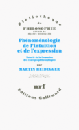 Couverture Phénoménologie de l'intuition et de l'expression ()