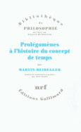 Couverture Prolégomènes à l'histoire du concept de temps ()