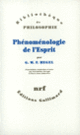 Couverture Phénoménologie de l'Esprit (G.W.F. Hegel)