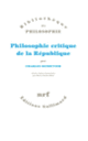 Couverture Philosophie critique de la République (Charles Renouvier)