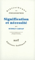 Couverture Signification et nécessité ()