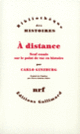 Couverture À distance (Carlo Ginzburg)