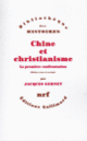 Couverture Chine et christianisme (Jacques Gernet)