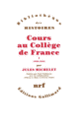 Couverture Cours au Collège de France (1838-1851) (Jules Michelet)