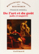 Couverture De l'art et du goût (Francis Haskell)