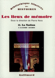 Couverture Les Lieux de mémoire (,Pierre Nora)