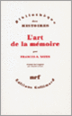 Couverture L'art de la mémoire (Frances A. Yates) Couverture L'art de la mémoire (Frances A. Yates)