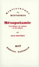 Couverture Mésopotamie (Jean Bottéro)
