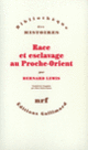 Couverture Race et esclavage au Proche-Orient (Bernard Lewis)