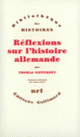 Couverture Réflexions sur l'histoire allemande (Thomas Nipperdey)