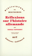 Couverture Réflexions sur l'histoire allemande ()