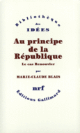 Couverture Au principe de la République ()