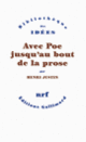 Couverture Avec Poe jusqu'au bout de la prose (Henri Justin)