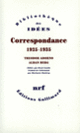 Couverture Correspondance (Theodor W. Adorno,Alban Berg)