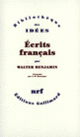 Couverture Écrits français (Walter Benjamin)