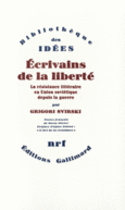 Couverture Écrivains de la liberté ()