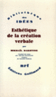 Couverture Esthétique de la création verbale (Mikhaïl Bakhtine)