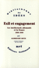 Couverture Exil et engagement (Albrecht Betz)