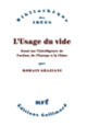 Couverture L'Usage du vide (Romain Graziani)
