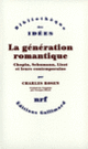 Couverture La Génération romantique (Charles Rosen)