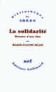 Couverture La solidarité (Marie-Claude Blais)