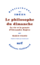 Couverture Le philosophe du dimanche (Marco Filoni)