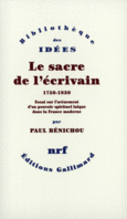 Couverture Le Sacre de l'écrivain (1750-1830) ()