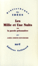 Couverture Les Mille et Une Nuits ou La parole prisonnière (Jamel Eddine Bencheikh)