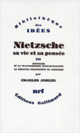Couverture Nietzsche, sa vie et sa pensée ()