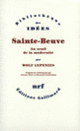 Couverture Sainte-Beuve (Wolf Lepenies)
