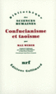 Couverture Confucianisme et taoïsme (Max Weber)