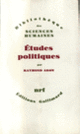 Couverture Études politiques (Raymond Aron)