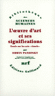 Couverture L'œuvre d'art et ses significations (Erwin Panofsky)
