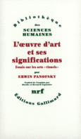 Couverture L'œuvre d'art et ses significations ()