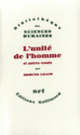 Couverture L'unité de l'homme et autres essais (Edmund Ronald Leach)