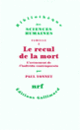 Couverture Le recul de la mort (Paul Yonnet)